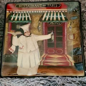 Cafe de Paris decorative plate